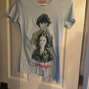 Stranger Things Juniors Eleven I Dump Your Ass Saying Tee Shirt SMALL